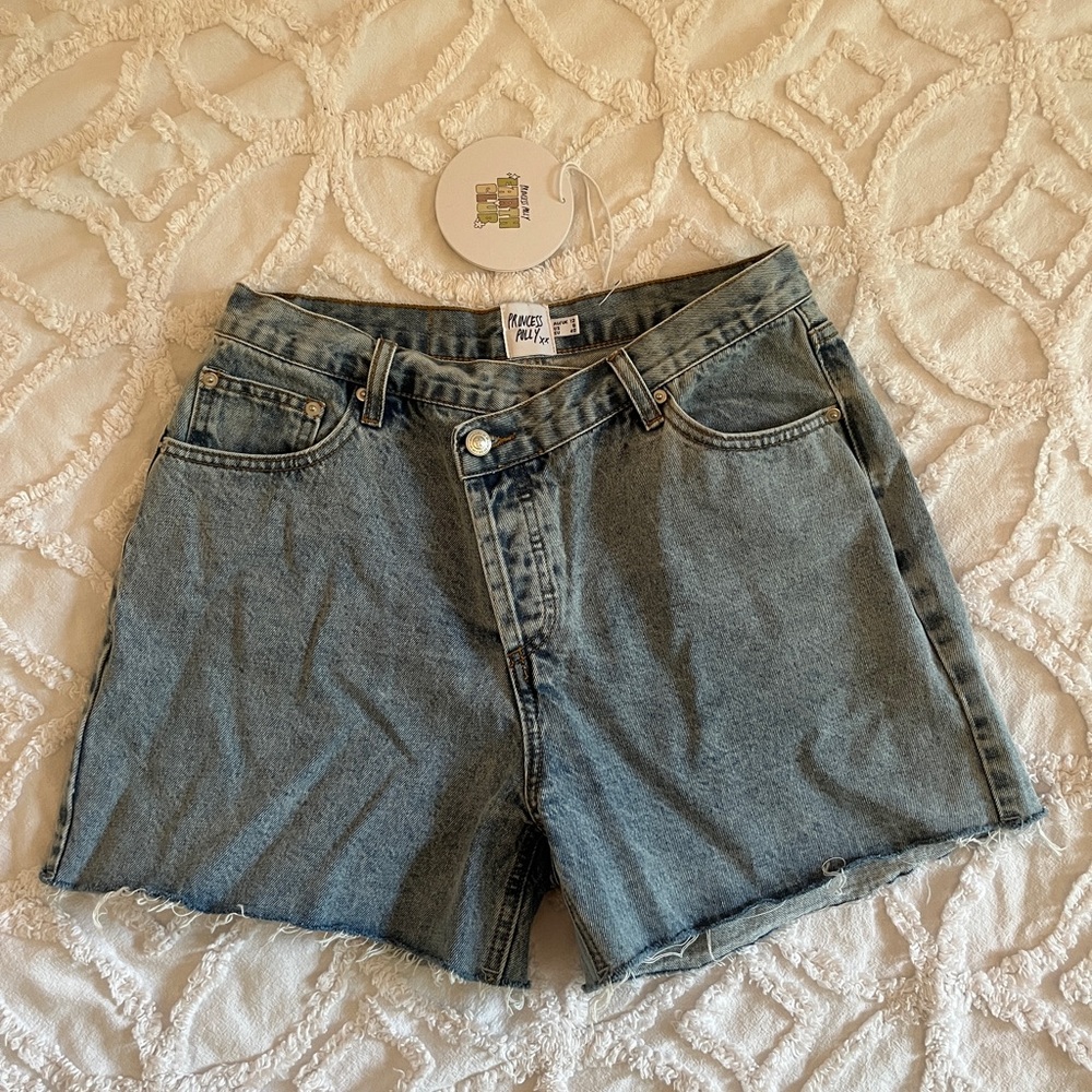 Asymmetrical Princess Polly Jean Shorts